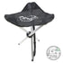 MVP Disc Sports Accessory MVP Disc Sports Orbit Logo Large Tripod Portable Disc Golf Stool