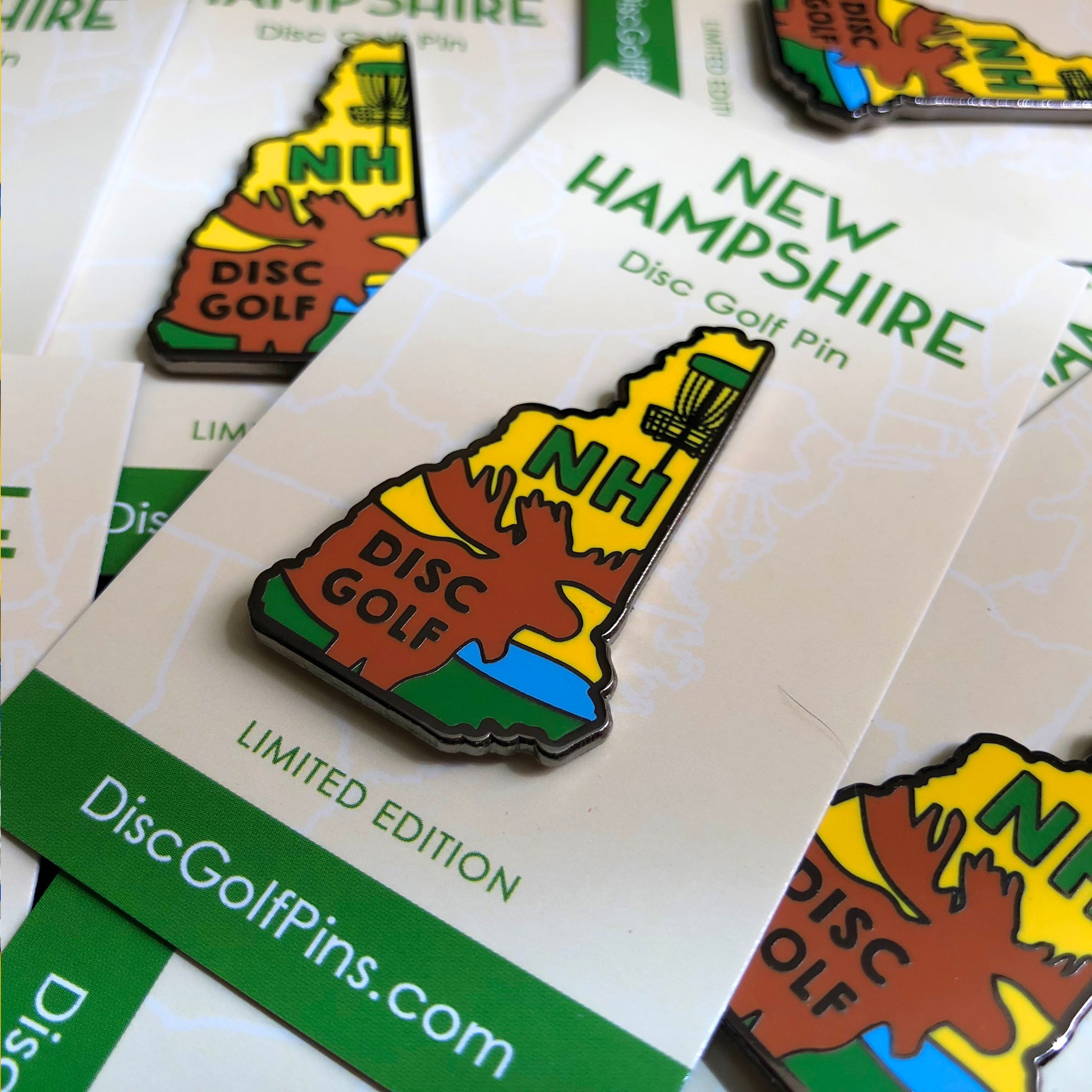 New Hampshire Disc Golf Pin - Gotta Go Gotta Throw