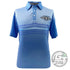 Streamline Discs Apparel M / Light Blue Streamline Discs Stripes Sublimated Short Sleeve Performance Disc Golf Polo Shirt