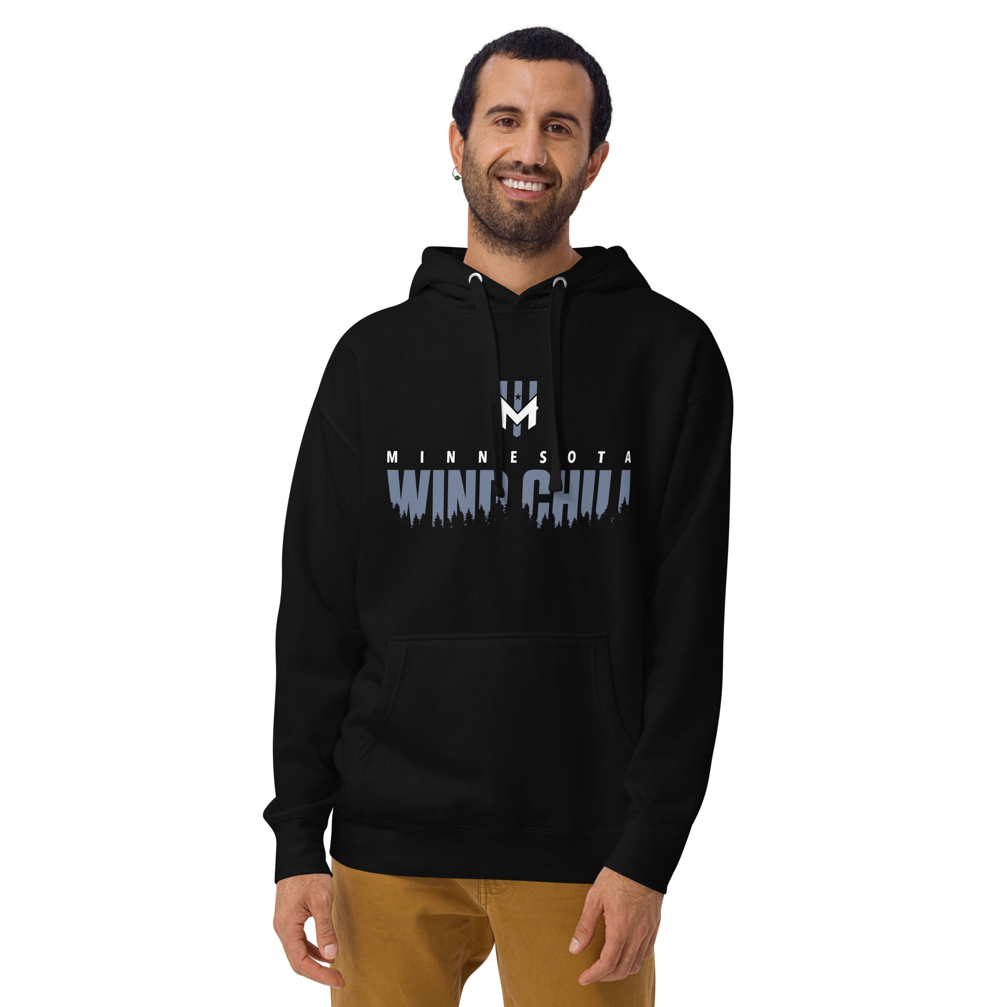 Wind Chill Black "Shadow" Hooded Sweatshirt - Gotta Go Gotta Throw