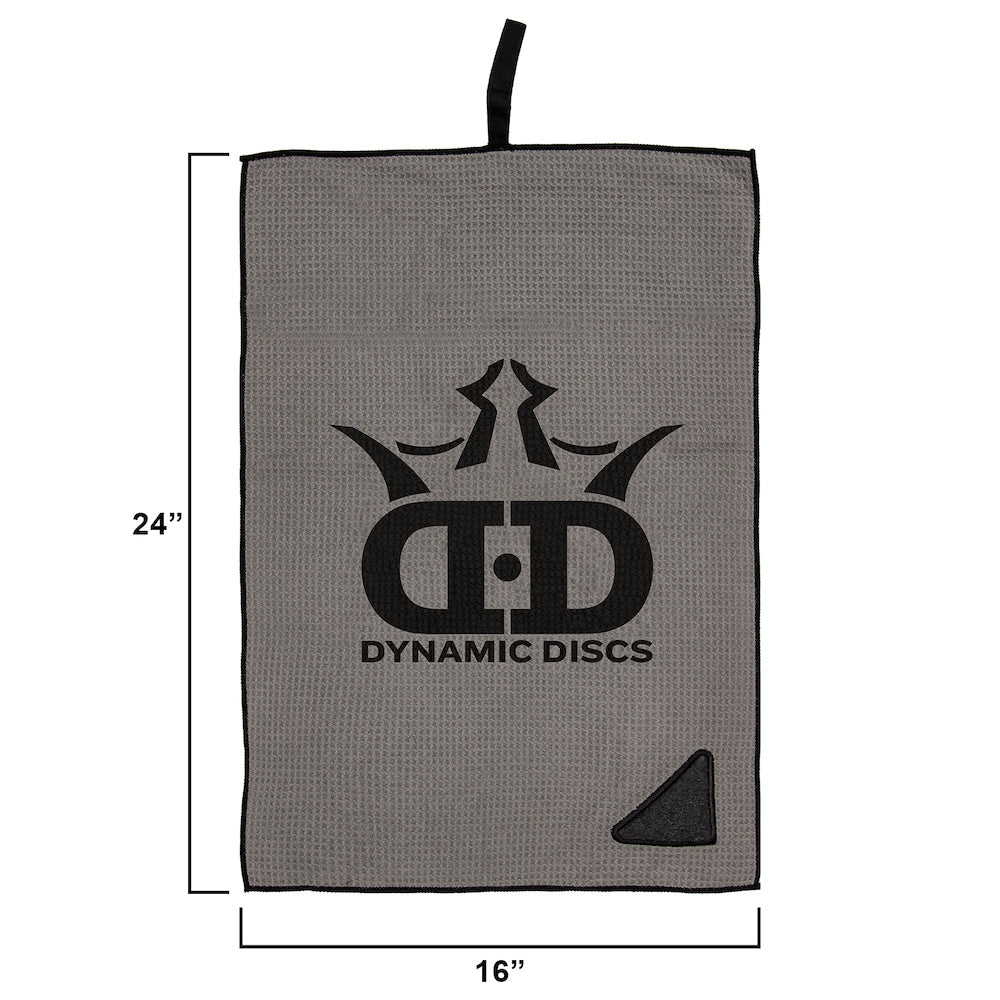 Dynamic Discs DD Logo Microfiber Waffle Weave Scrubbing Disc Golf Towel