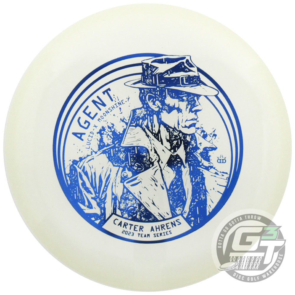 Dynamic Discs Limited Edition 2023 Team Series Carter Ahrens Moonshine Glow Lucid-X Agent Putter Golf Disc