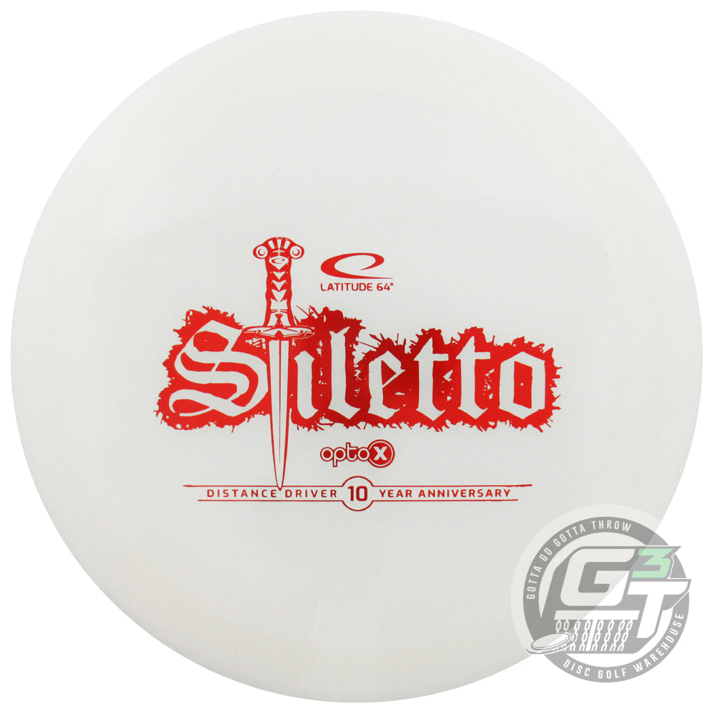 Latitude 64 Limited Edition 10-Year Anniversary Opto-X Stiletto Distance Driver Golf Disc