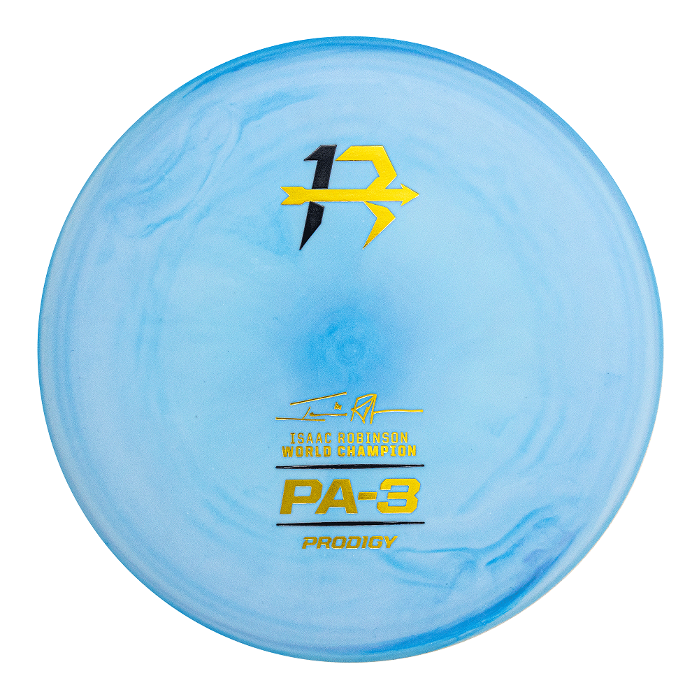 Prodigy Limited Edition Isaac Robinson 2023 PDGA World Champion Wave 2 Color Glow 300 Soft Series PA3 Putter Golf Disc