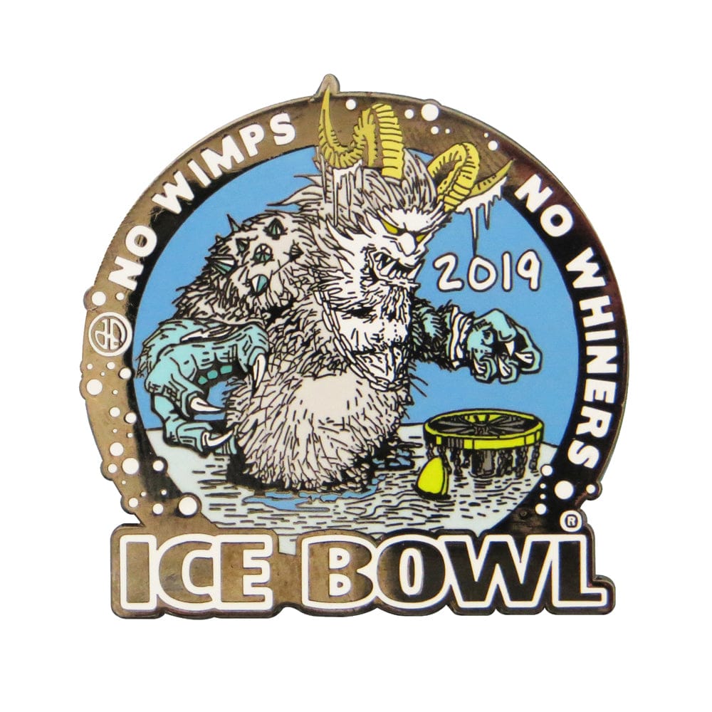 2019 Ice Bowl Logo Disc Golf Pin