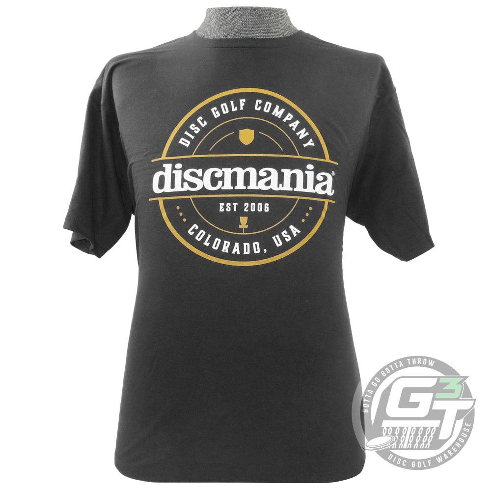 Discmania Apparel M / Black Discmania Colorado Fan Favorite Short Sleeve Disc Golf T-Shirt