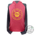 Discmania Apparel M / Red Discmania Shield & Swords Logo Raglan Pullover Hoodie Disc Golf Sweatshirt