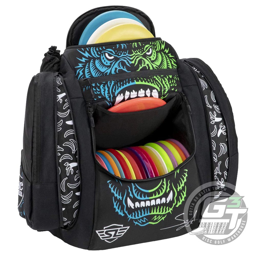 Discmania Bag Black Discmania GripEQ Simon Lizotte Angry Ape AX5 Signature Series Backpack Disc Golf Bag