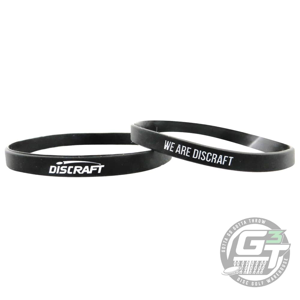 Discraft Apparel Black Discraft Logo Silicone Wristband