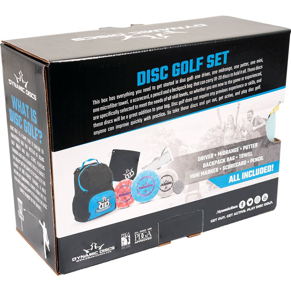 Dynamic Discs Golf Disc Dynamic Discs 3-Disc and Cadet Backpack Bag Prime Burst Starter Disc Golf Set