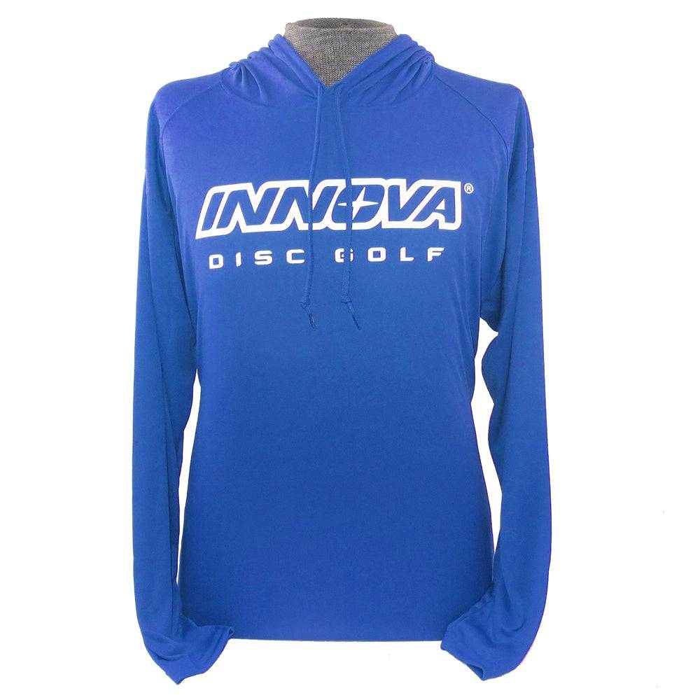 Innova Apparel S / Royal Blue Innova Unity Hooded Long Sleeve Performance Disc Golf T-Shirt