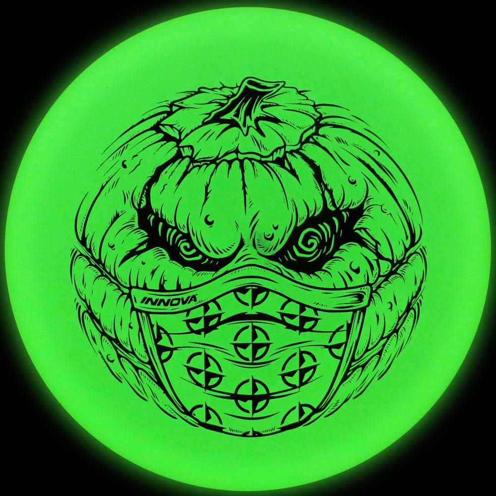 Innova Golf Disc Innova Limited Edition 2020 Halloween Pumpkin Stamp Glow Champion RocX3 Midrange Golf Disc