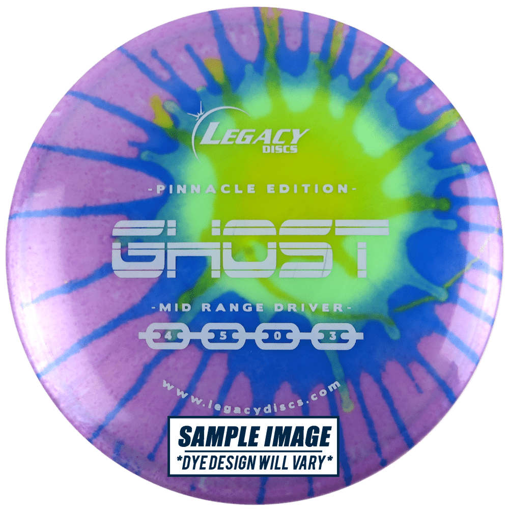 Legacy Discs Golf Disc Legacy Tie-Dye Pinnacle Edition Ghost Midrange Golf Disc