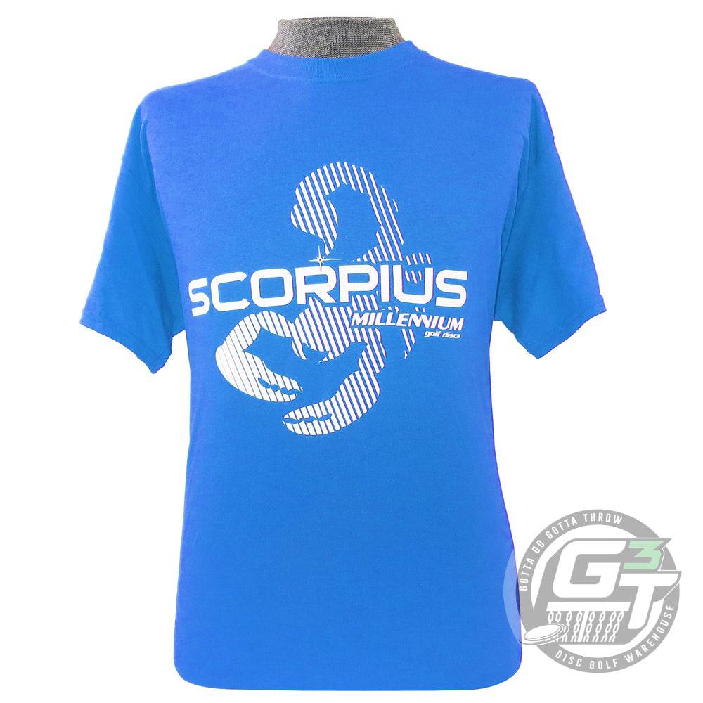 Millennium Golf Discs Apparel M / Blue Millennium Scorpius DryBlend Short Sleeve Performance Disc Golf T-Shirt