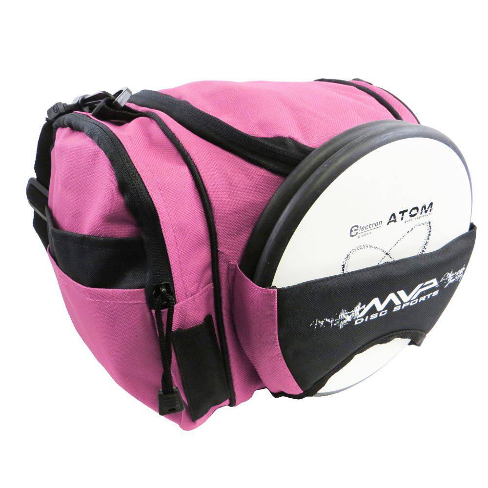 MVP Disc Sports Bag Pink MVP Beaker Competition Disc Golf Bag with Back Straps