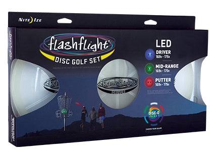 Nite Ize Golf Disc Nite Ize Flashflight 3-Disc Light-Up LED Disc Golf Set